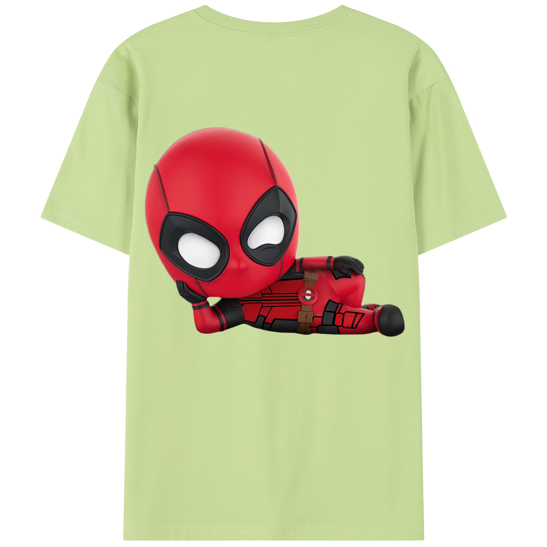 （画像用） Deadpool デッドプール 綿100％半袖Tシャツ（背面プリント）